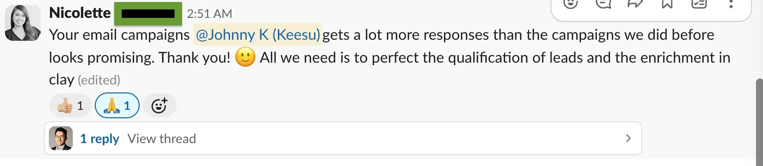 Less list wrangling. More useful outreach. — supporting screenshot