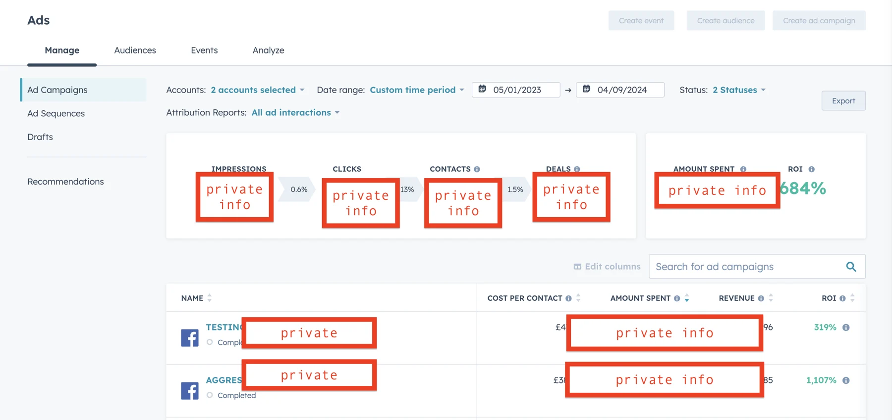Creative that connects to closed deals. — supporting screenshot