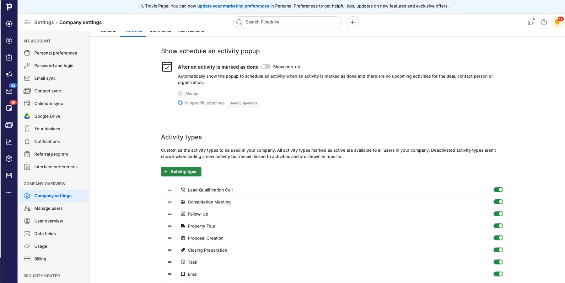 Build Pipedrive around the way you sell. — supporting screenshot